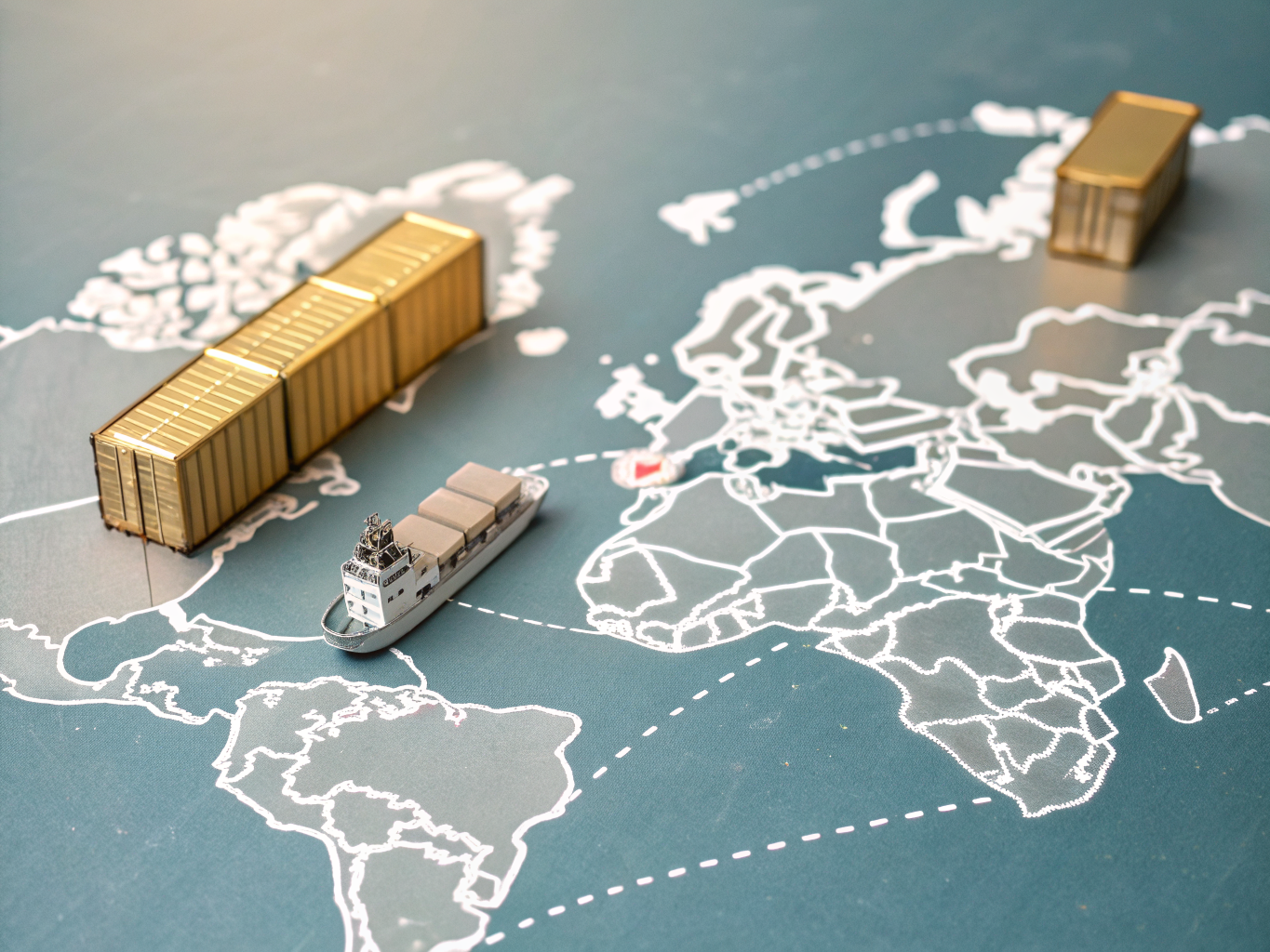 Global map showing maritime recruitment connection lines