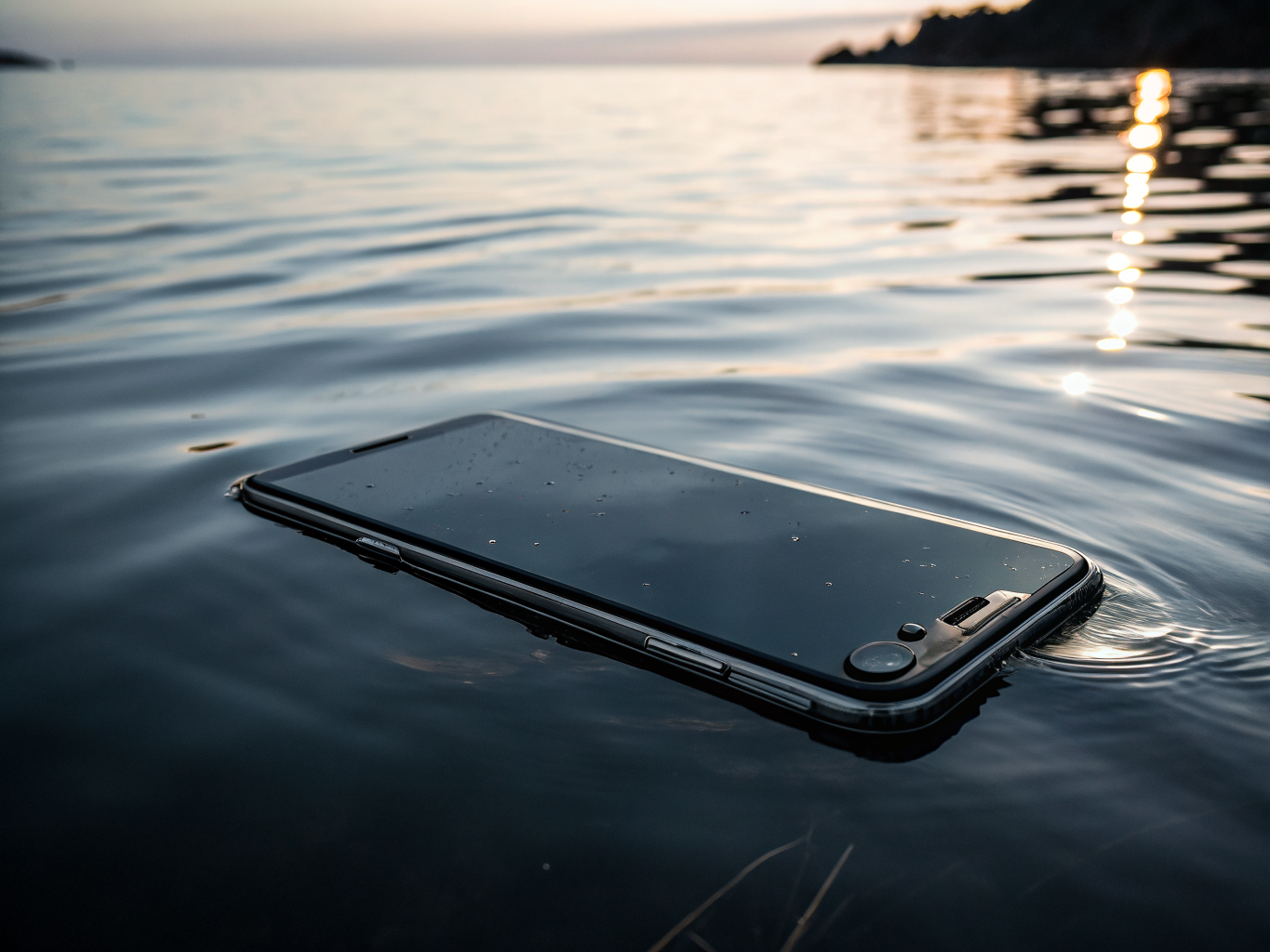 Smartphone displaying a maritime job alert notification
